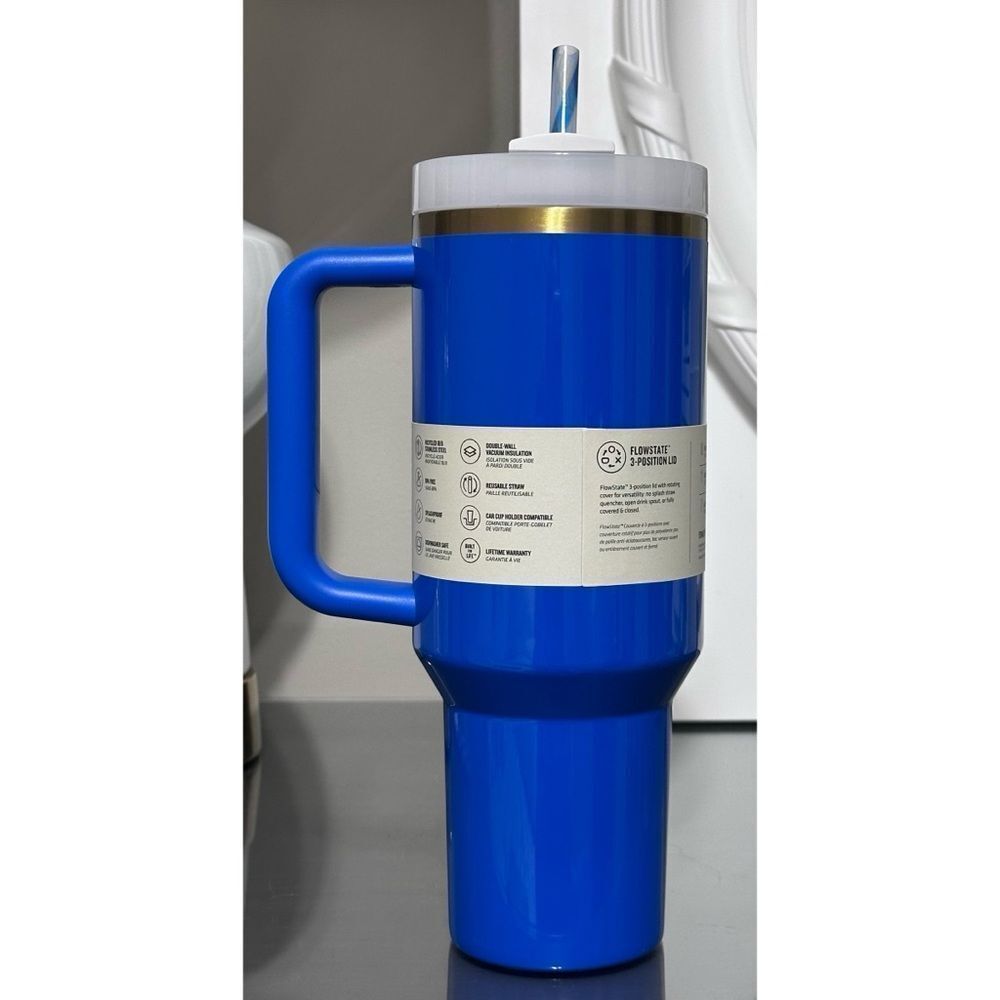 Stanley Quencher H2.0 FlowState 40oz Tumbler, ARCTIC‎ TWIST - Picture 3 of 6